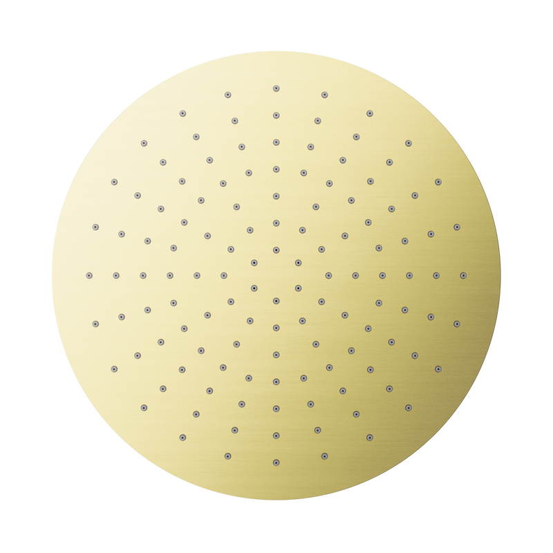 Nero 300mm Round Shower Head Brushed Gold