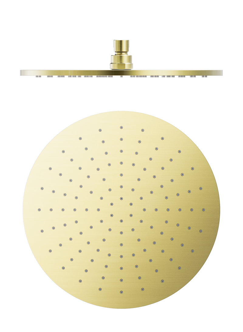 Nero 300mm Round Shower Head Brushed Gold