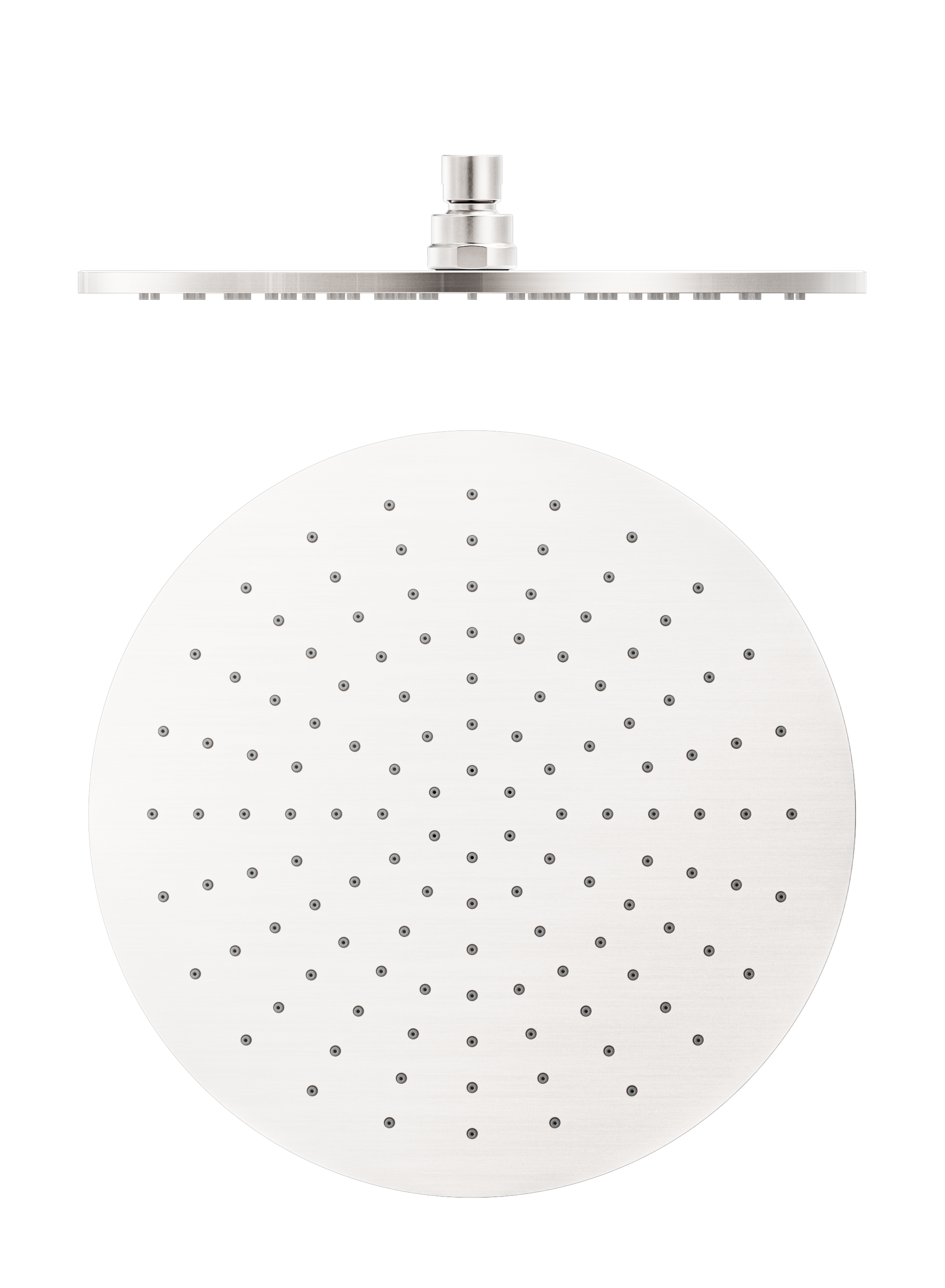 Nero 300mm Round Shower Head Brushed Nickel