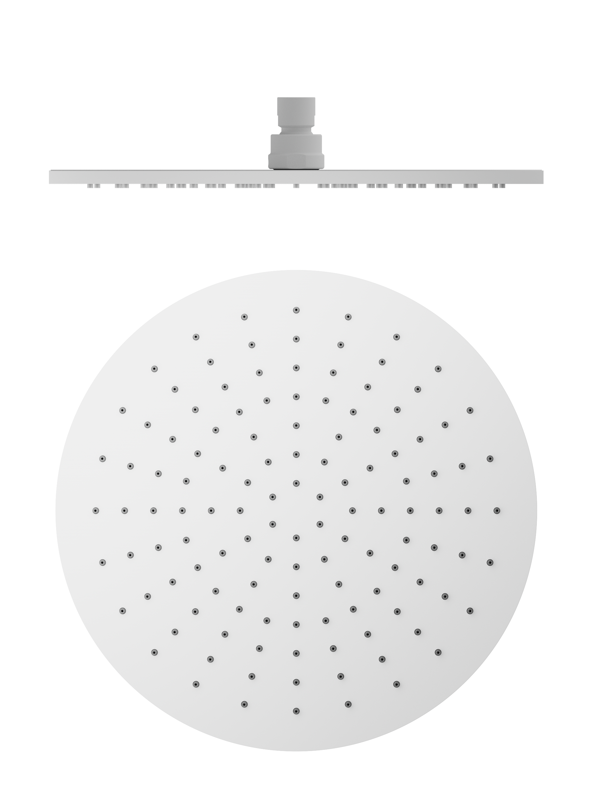 Nero 300mm Round Shower Head Matte White
