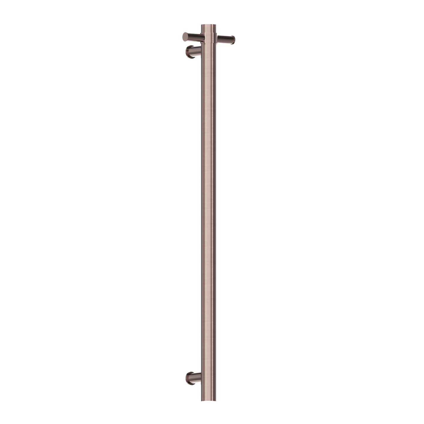 Nero Heated Vertical Towel Rail Brushed Bronze