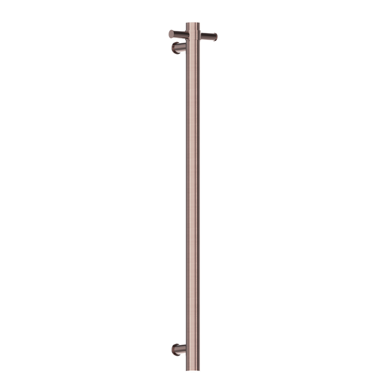Nero Heated Vertical Towel Rail Brushed Bronze
