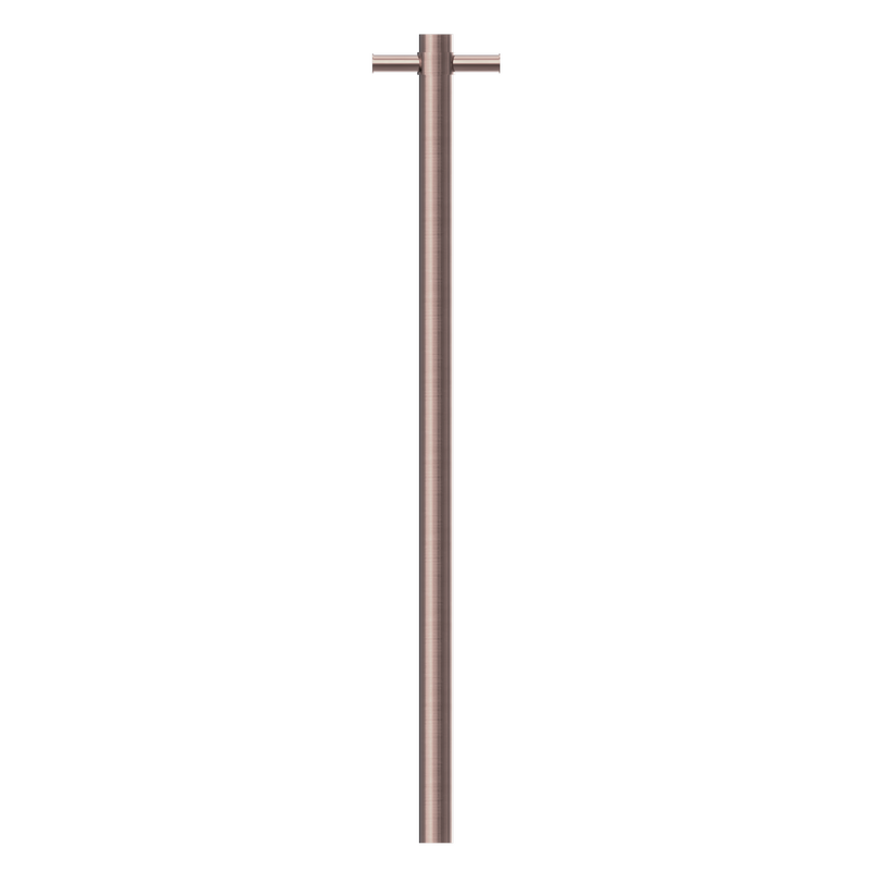 Nero Heated Vertical Towel Rail Brushed Bronze