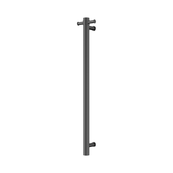 Nero Mecca Single Vertical Heated Towel Rail Graphite