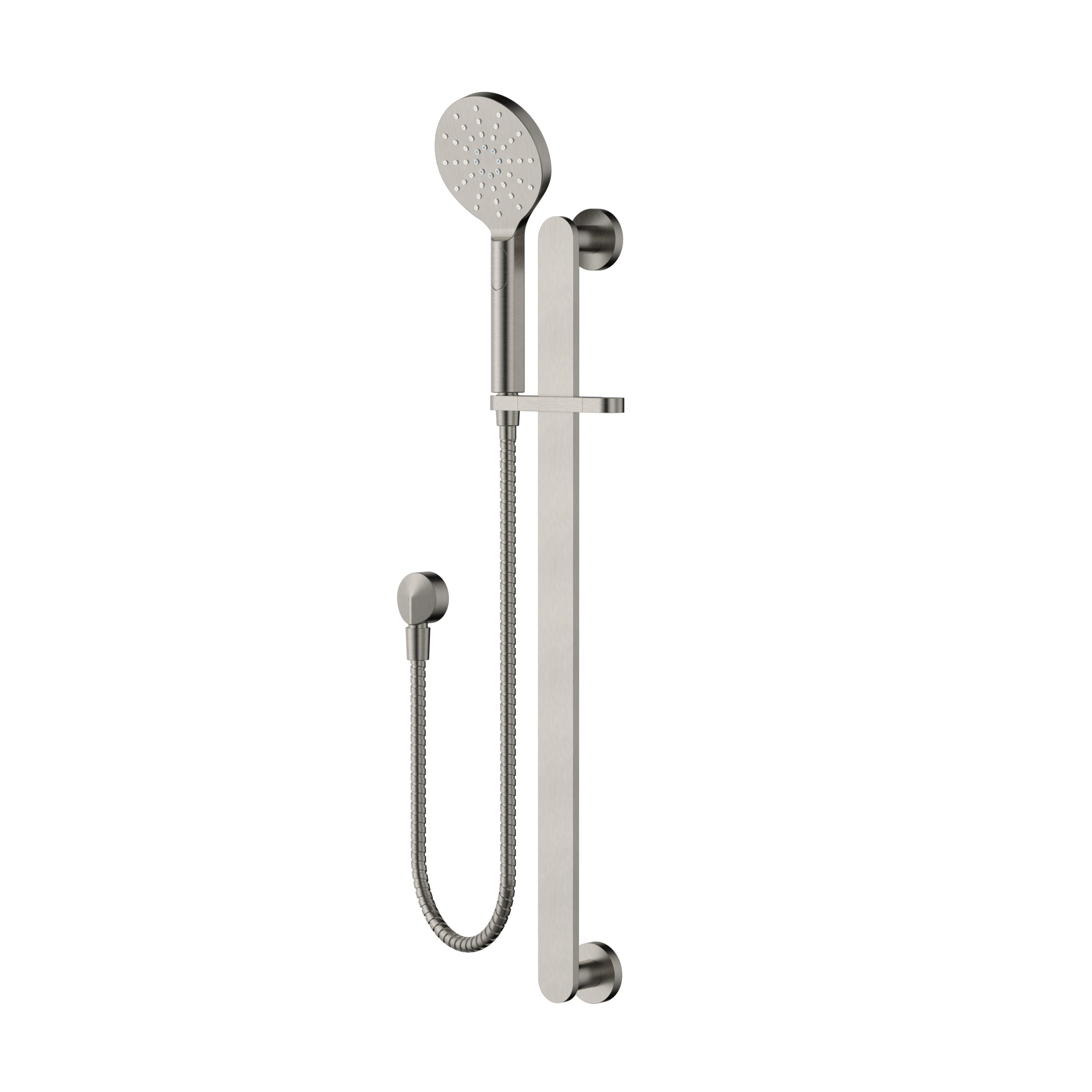 Modern National Nova Shower on Rail Brushed Nickel