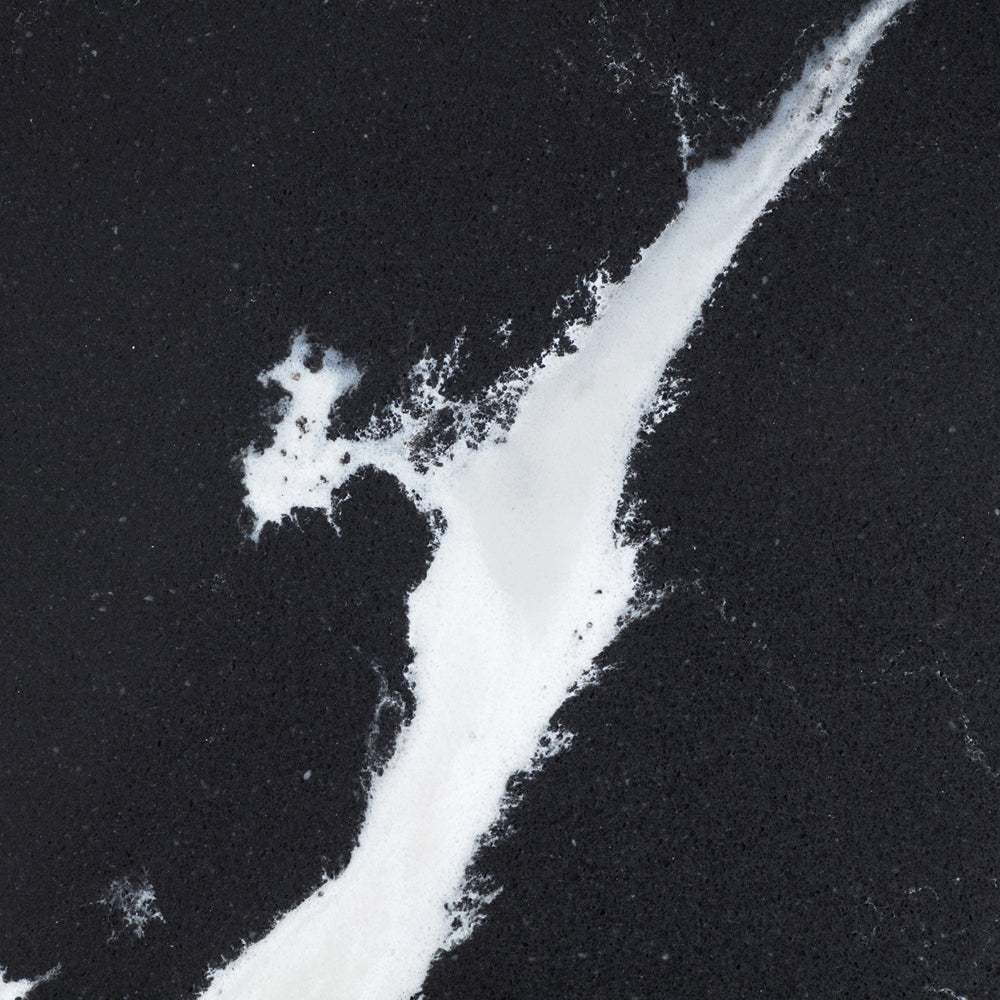 Fienza Nero Vena Silica Free Stone Vanity Benchtop, Rectangular Full Depth