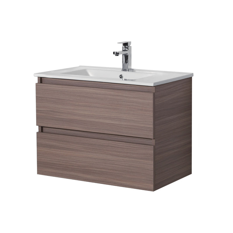 Stella PVC 750 Oak Wall Hung Vanity