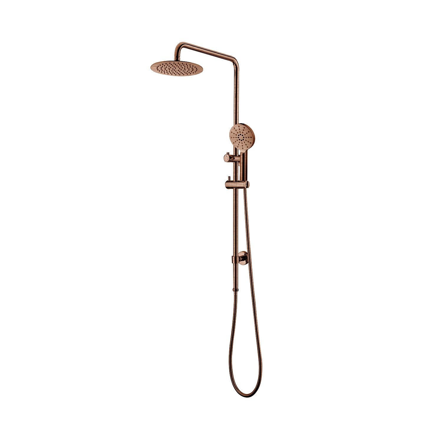 Ovia Milan Brushed Bronze Copper  2 in 1 Round Shower Station Single Hose