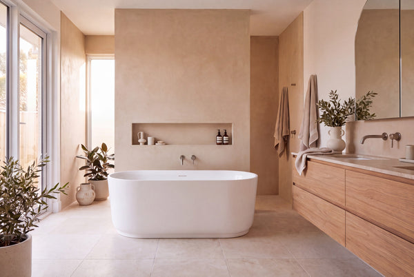 Ovia Elara Step Freestanding Bath 1700mm Gloss White