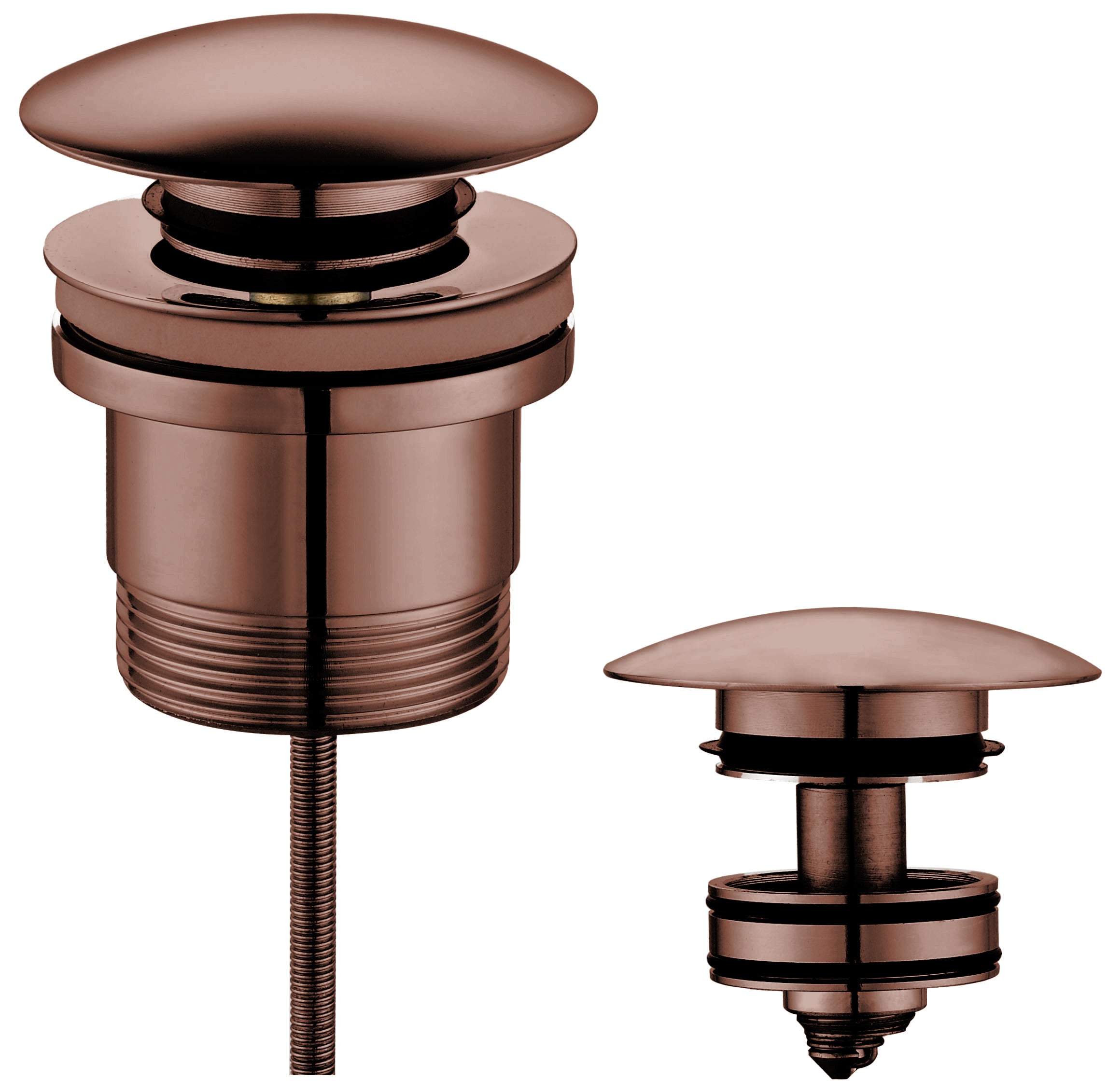 Ovia Universal Basin Pop Up Waste Brushed Bronze Copper