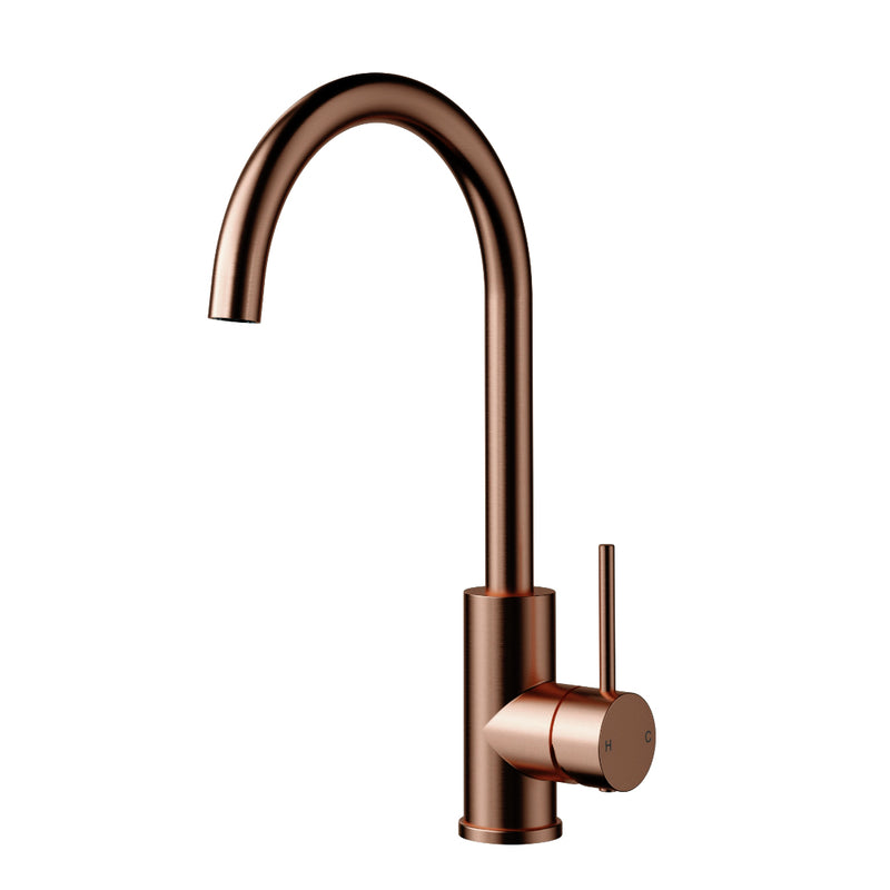 Ovia Milan Swivel Kitchen Mixer Brushed Bronze Copper
