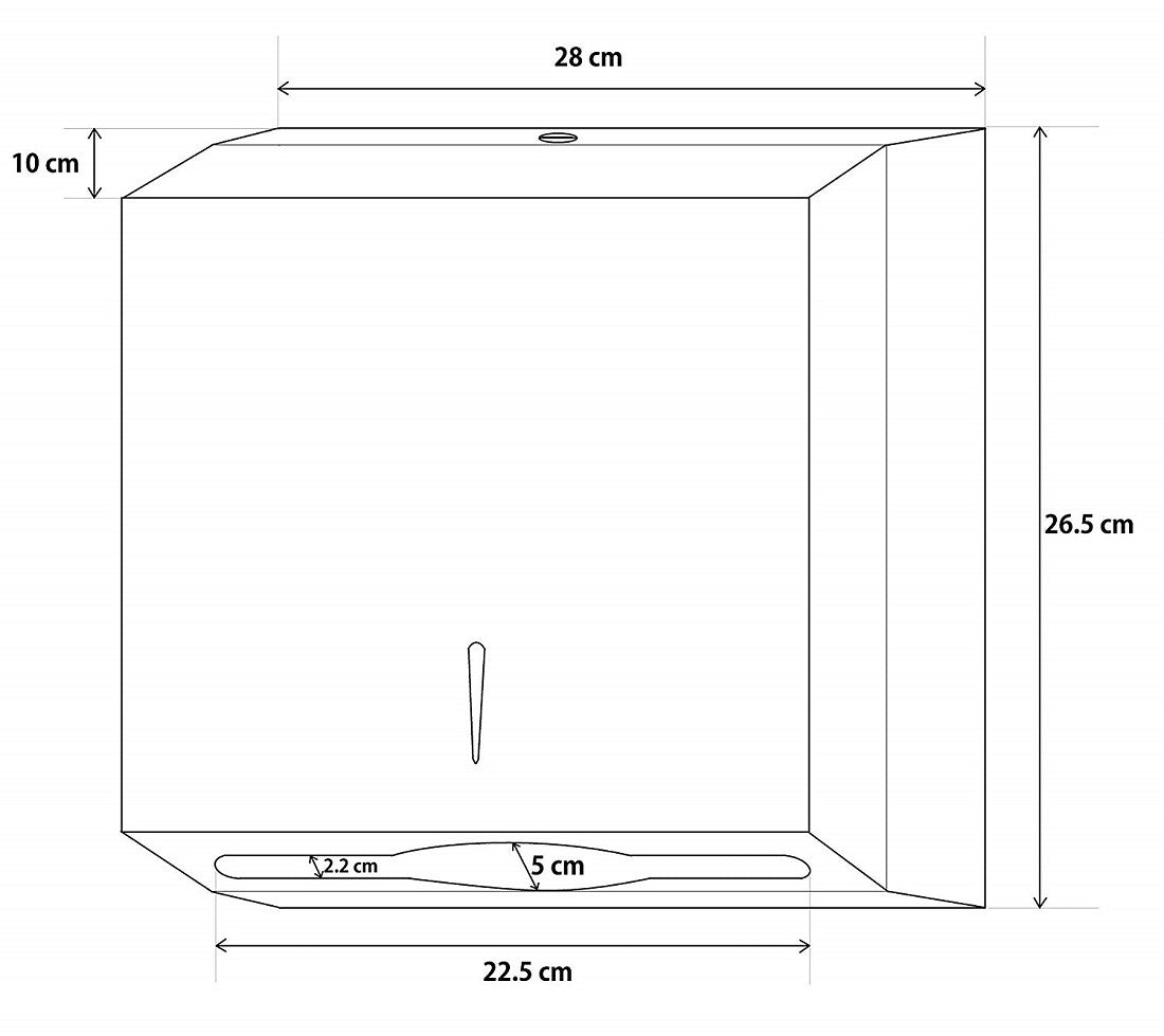 Ovia Designer Multi Fold Paper Towel Dispenser Stainless Steel