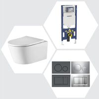 Geberit Oliveri Oslo Wall-Hung Rimless Toilet Suite