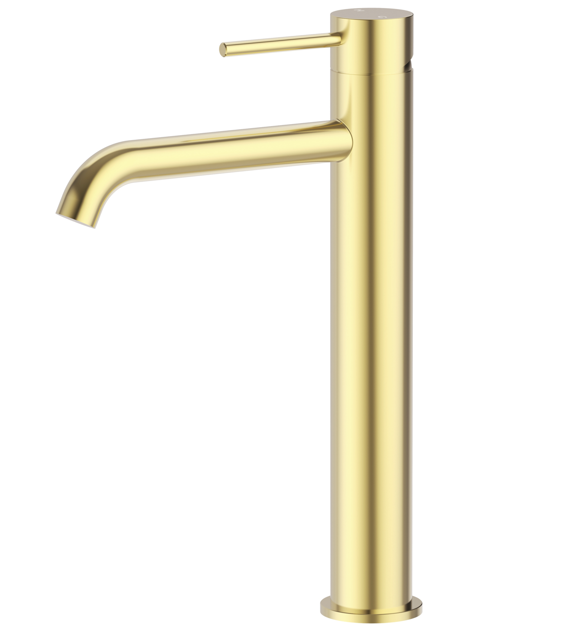 Ovia Milan Tall Brushed Gold Basin Mixer