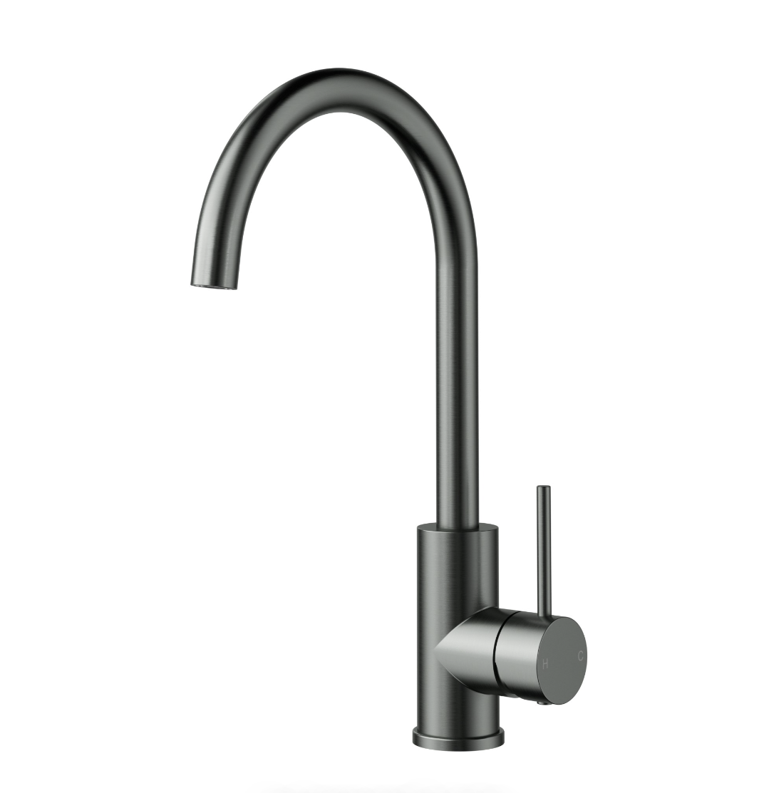Ovia Milan Swivel Kitchen Mixer Gunmetal Grey