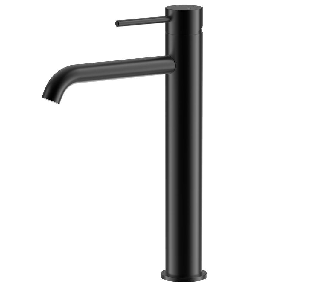Ovia Milan Tall Matte Black Basin Mixer