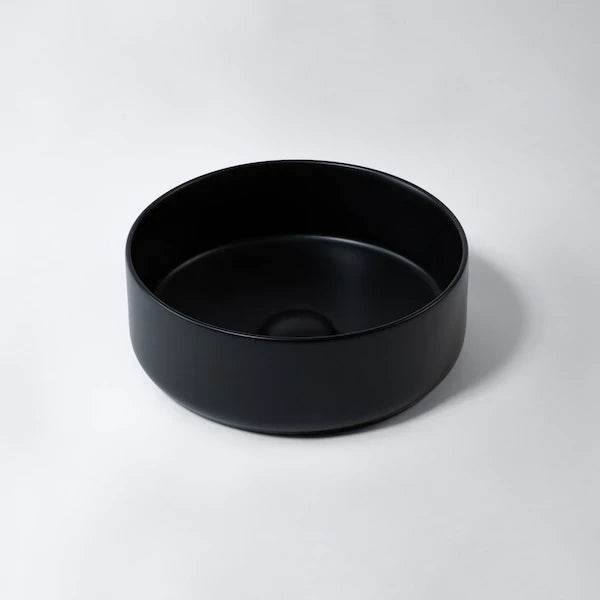 Ovia 300mm Mini Round Matte Black Basin Counter Top