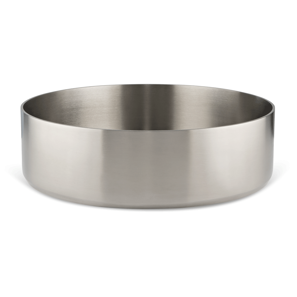 Ovia Stainless Steel Brushed Nickel Basin Round