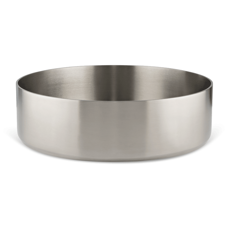 Ovia Stainless Steel Brushed Nickel Basin Round