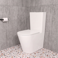 Ovia Rimless London Back-to-Wall Toilet Suite - Gloss White