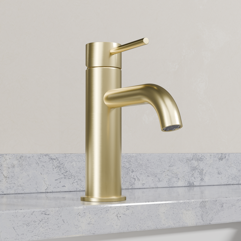 Ovia Milan Basin Mixer in Brushed Gold (5/5)