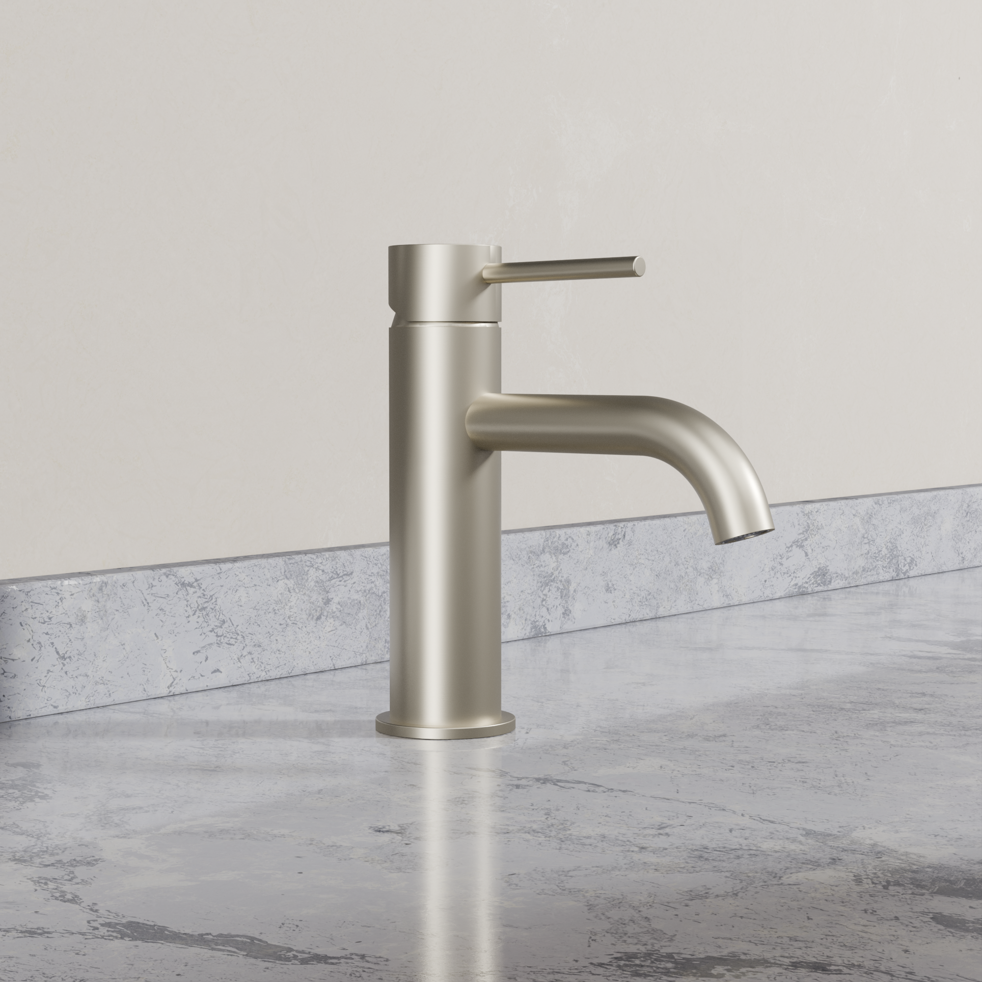 Ovia Milan Basin Mixer in Brushed Nickel (1/5)