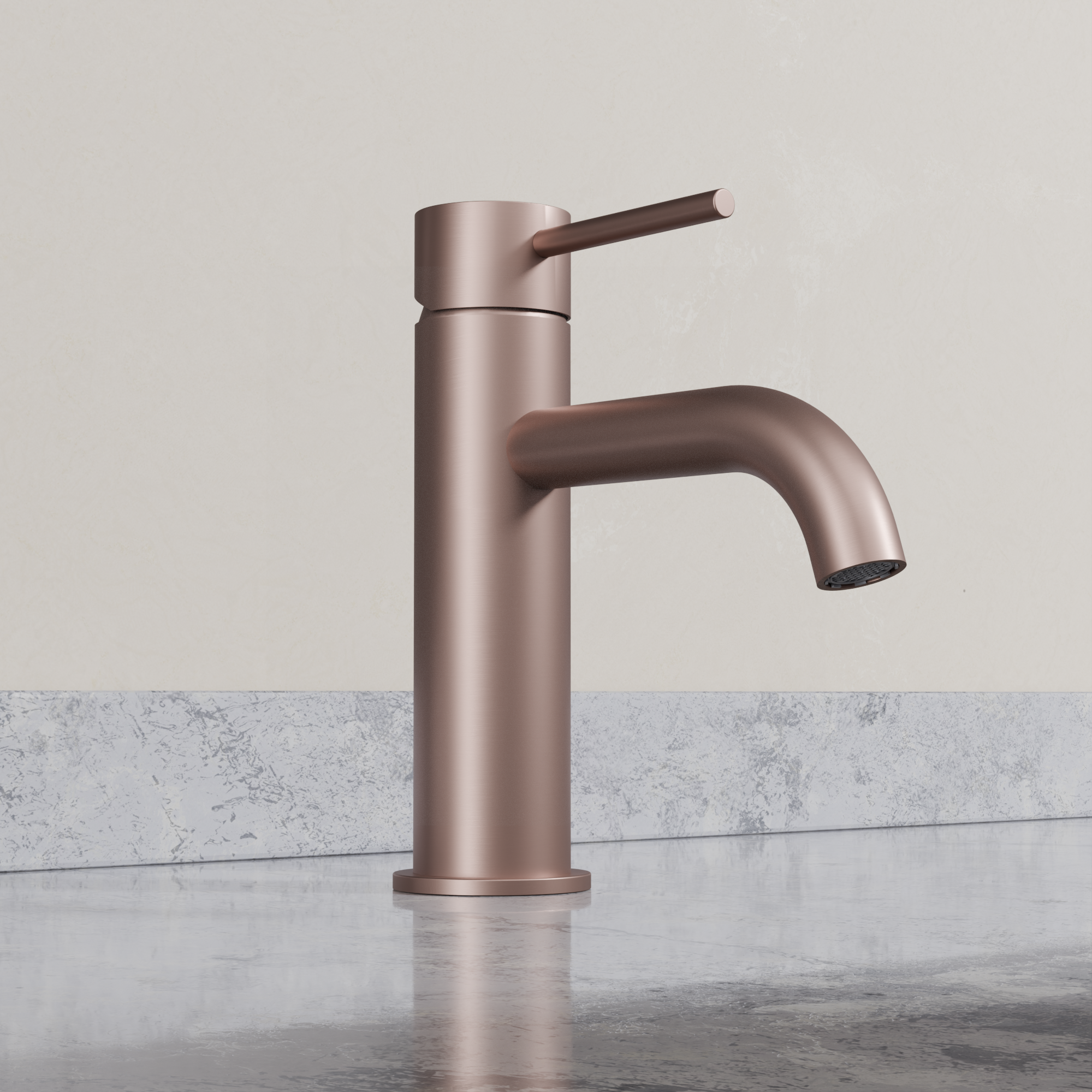 Ovia Milan Basin Mixer in Champagne (2/5)