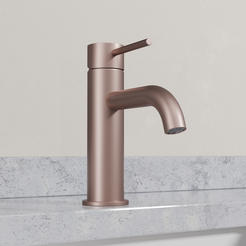 Ovia Milan Basin Mixer in Champagne (5/5)