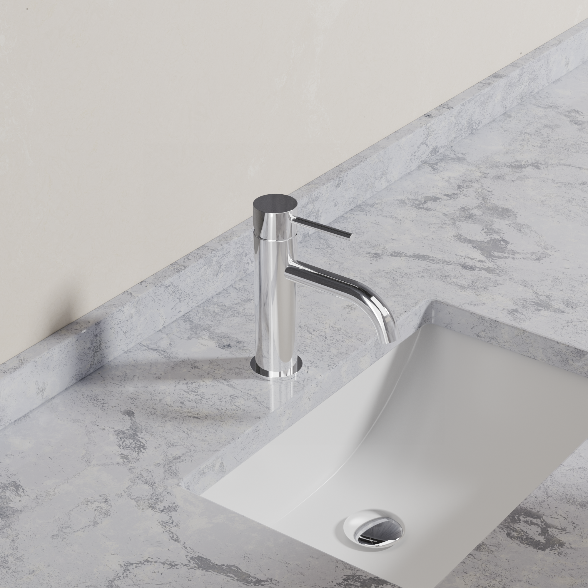 Ovia Milan Basin Mixer in Chrome (3/5)