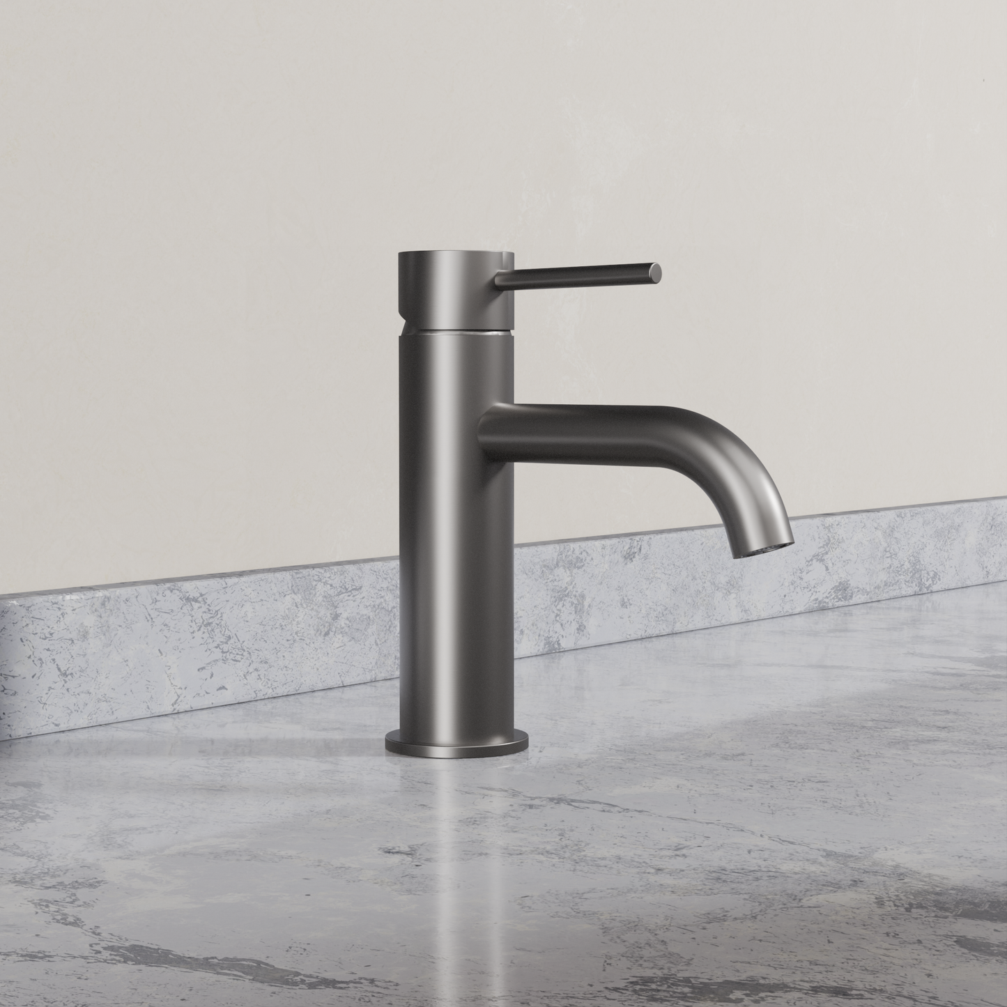 Ovia Milan Basin Mixer in Gun Metal (1/5)