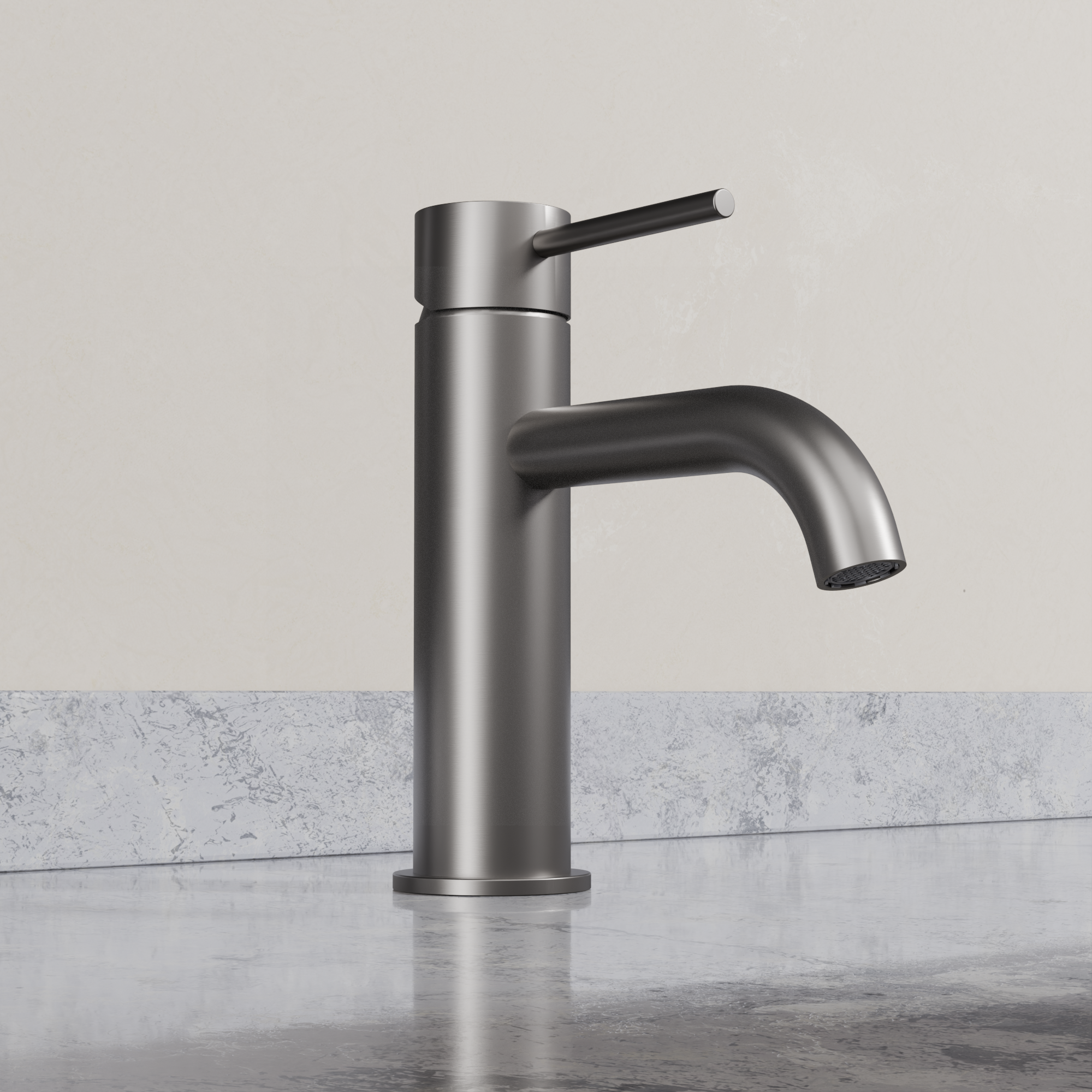 Ovia Milan Basin Mixer in Gun Metal (2/5)
