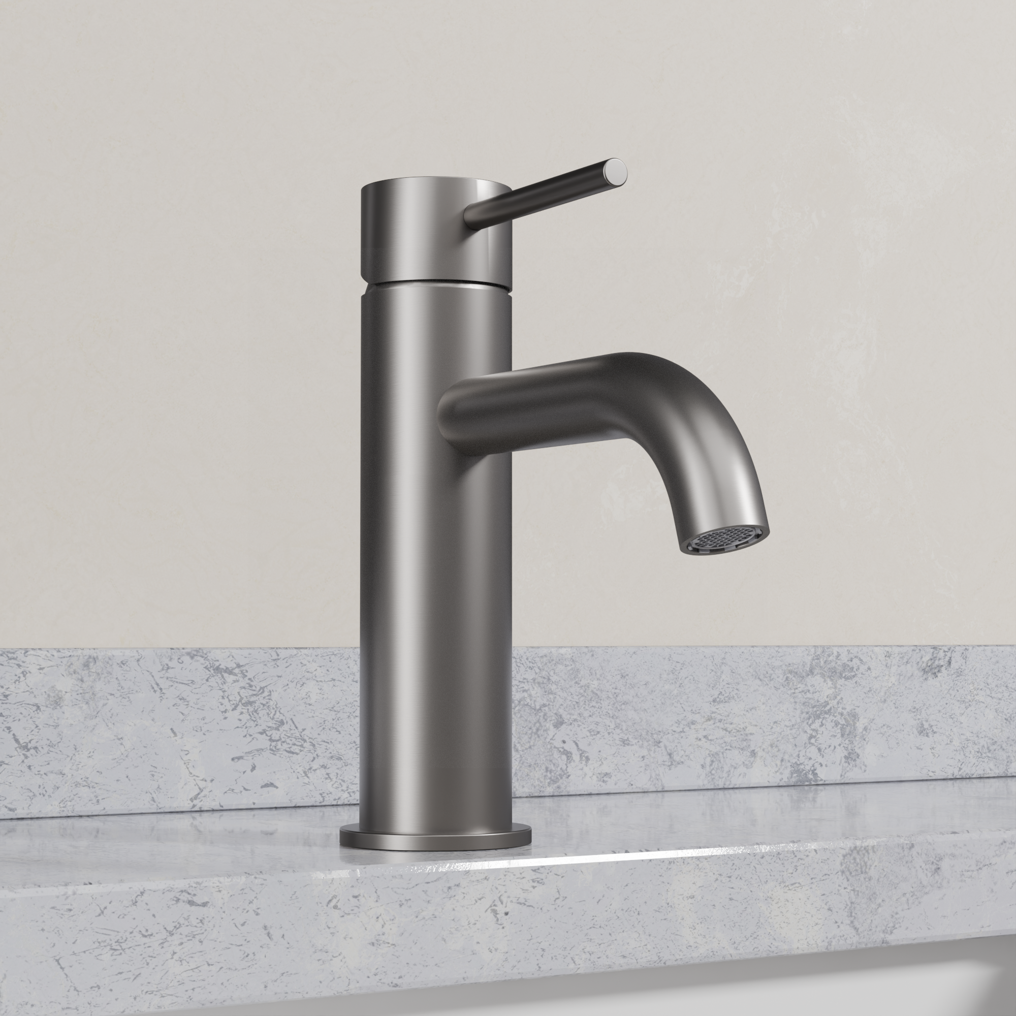 Ovia Milan Basin Mixer in Gun Metal (5/5)