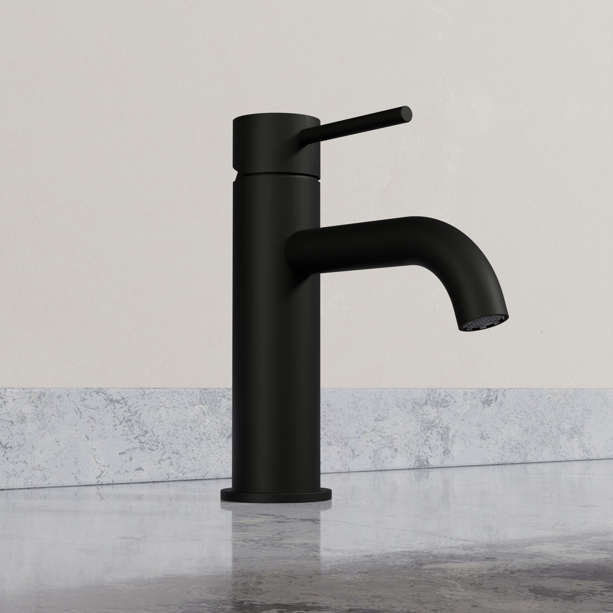 Ovia Milan Basin Mixer in Matte Black (2/5)