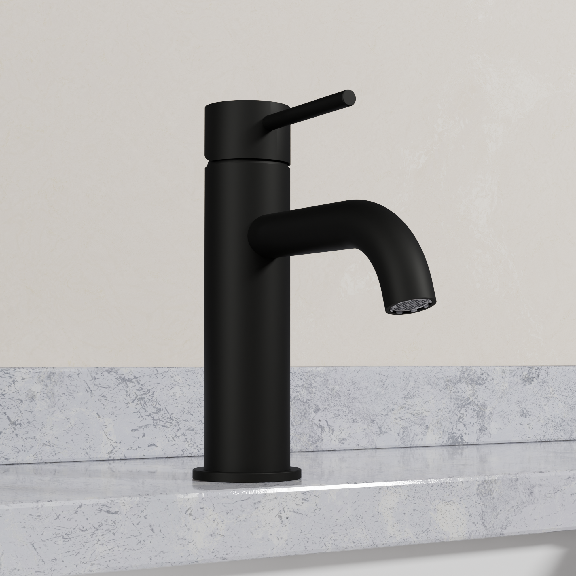 Ovia Milan Basin Mixer in Matte Black (5/5)