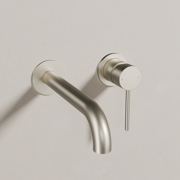 Ovia Milan Wall Bath/Basin Mixer Brushed Nickel