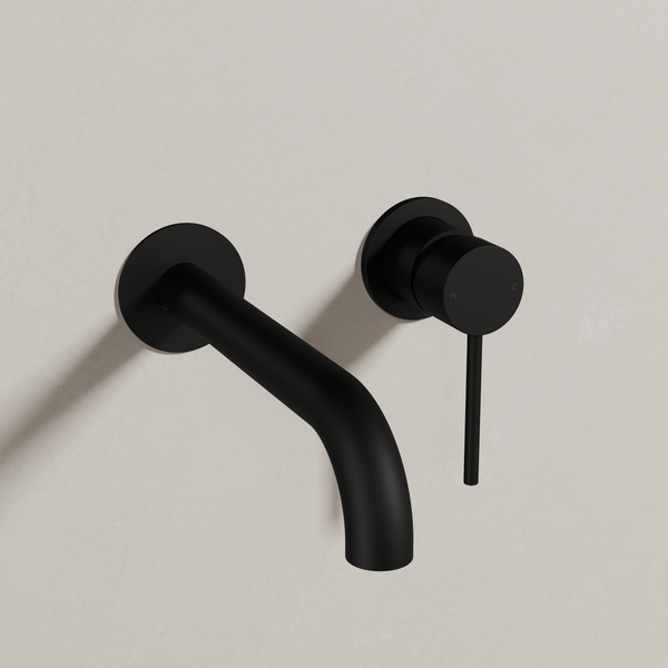Ovia Milan Wall Bath/Basin Mixer Matte Black
