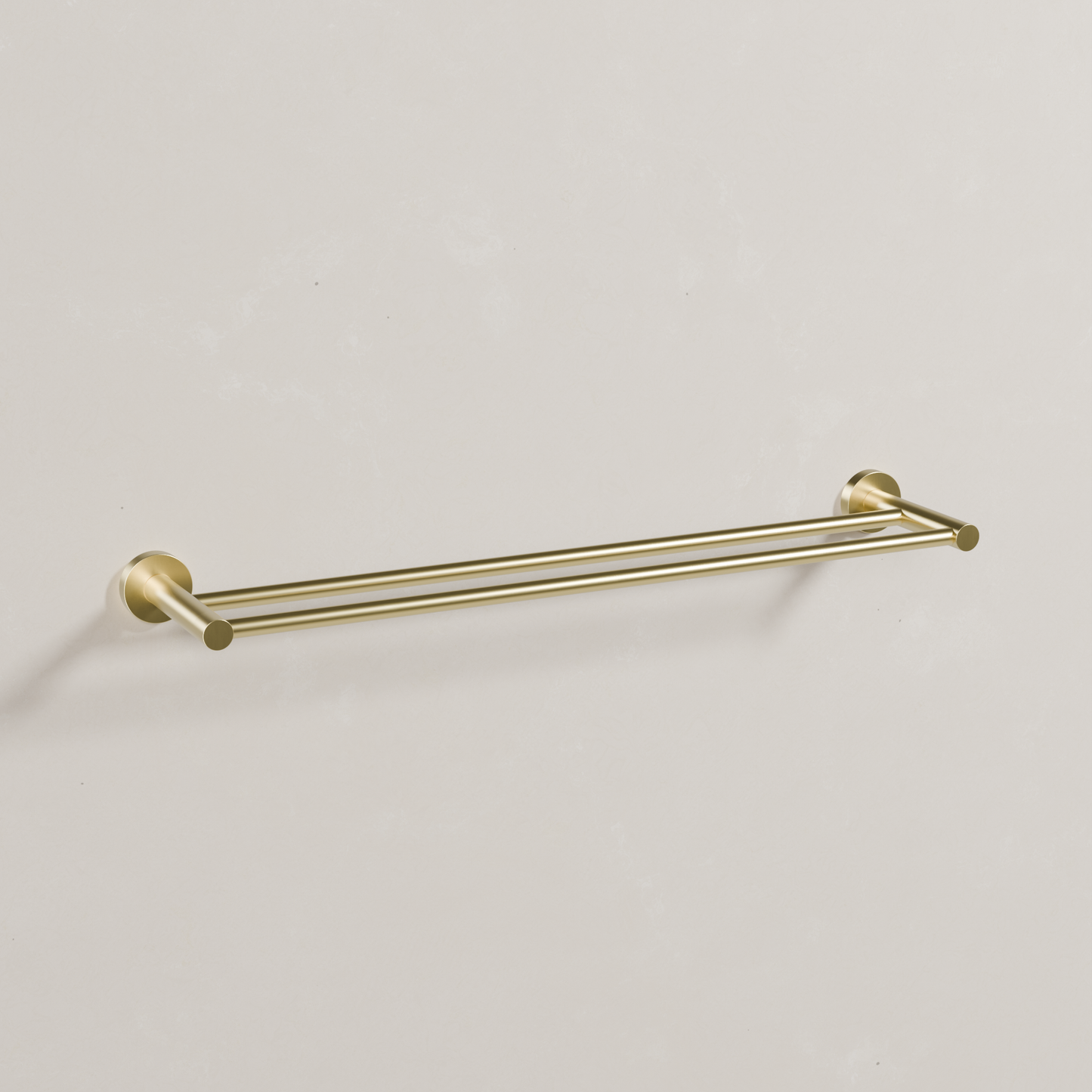 Ovia Milan 600mm Double Towel Rail in Brushed Gold (1/5)