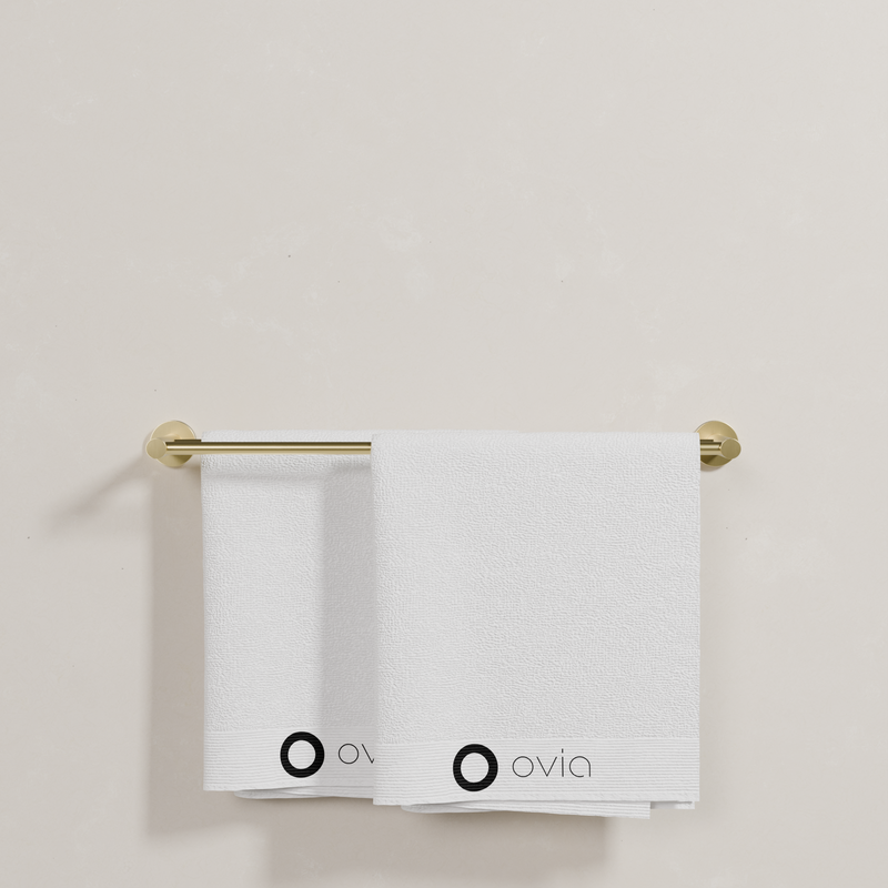 Ovia Milan 600mm Double Towel Rail in Brushed Gold (5/5)