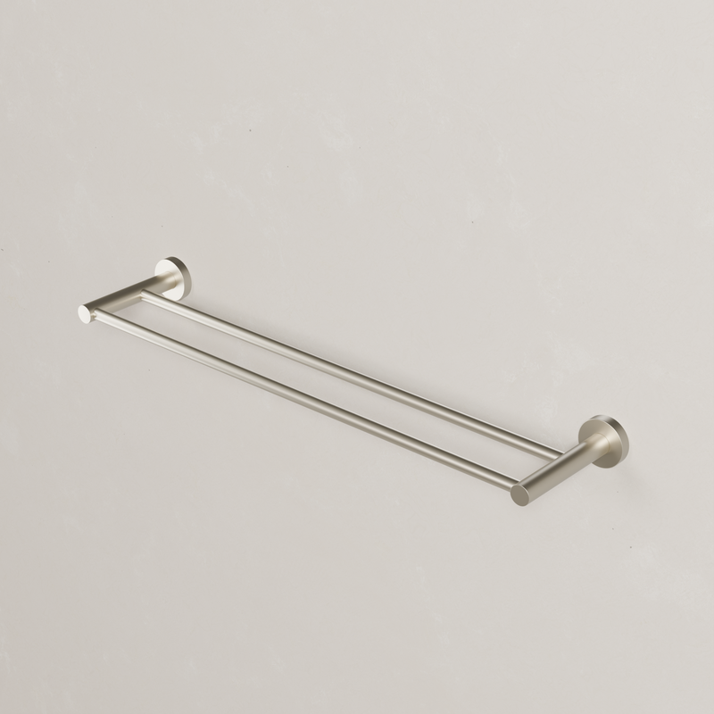 Ovia Milan 600mm Double Towel Rail in Brushed Nickel (2/5)