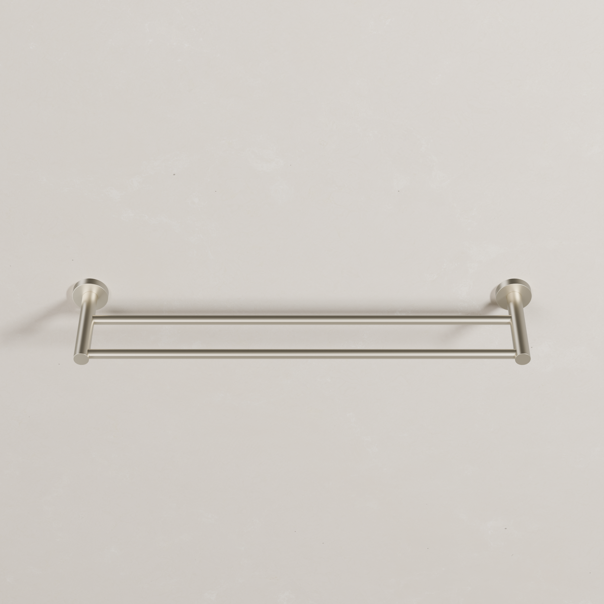 Ovia Milan 600mm Double Towel Rail in Brushed Nickel (3/5)