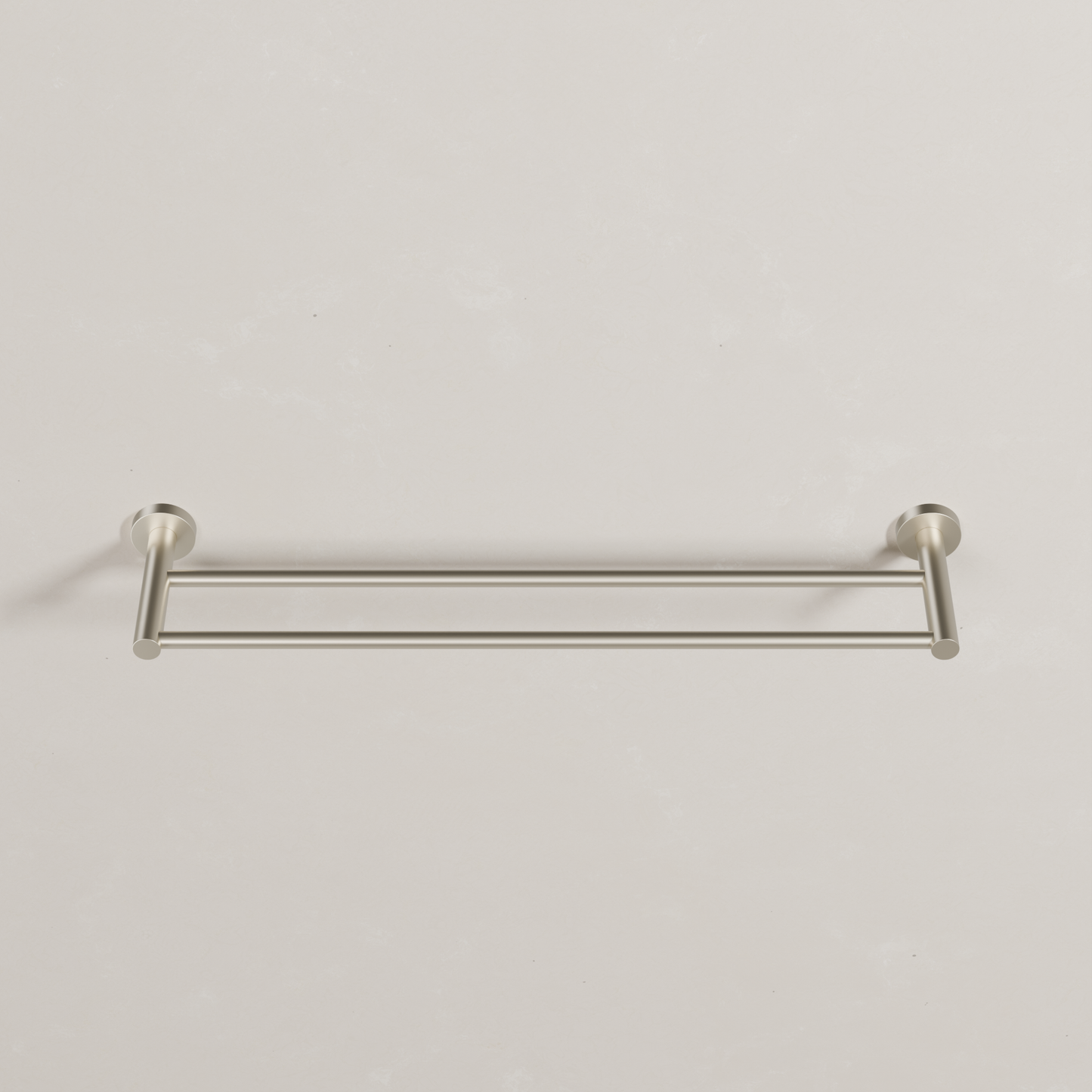 Ovia Milan 600mm Double Towel Rail in Brushed Nickel (3/5)