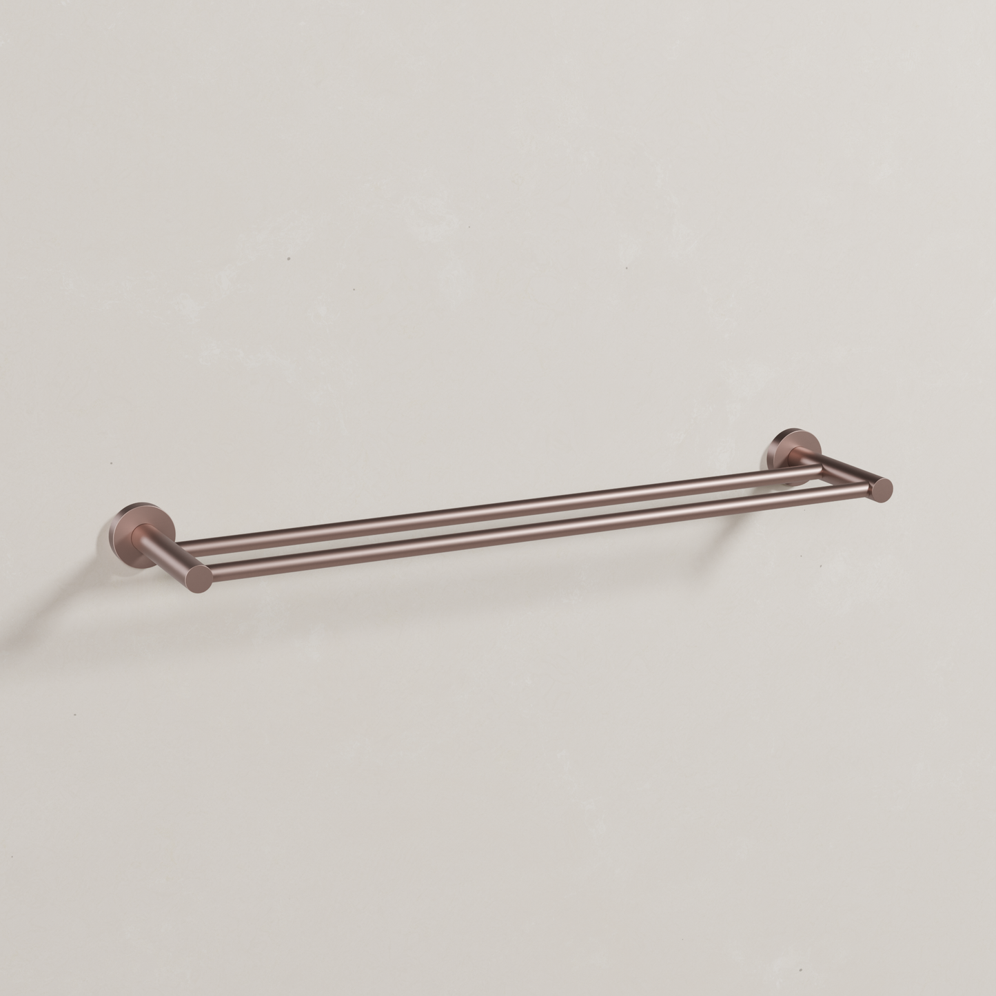 Ovia Milan 600mm Double Towel Rail in Champagne (1/5)