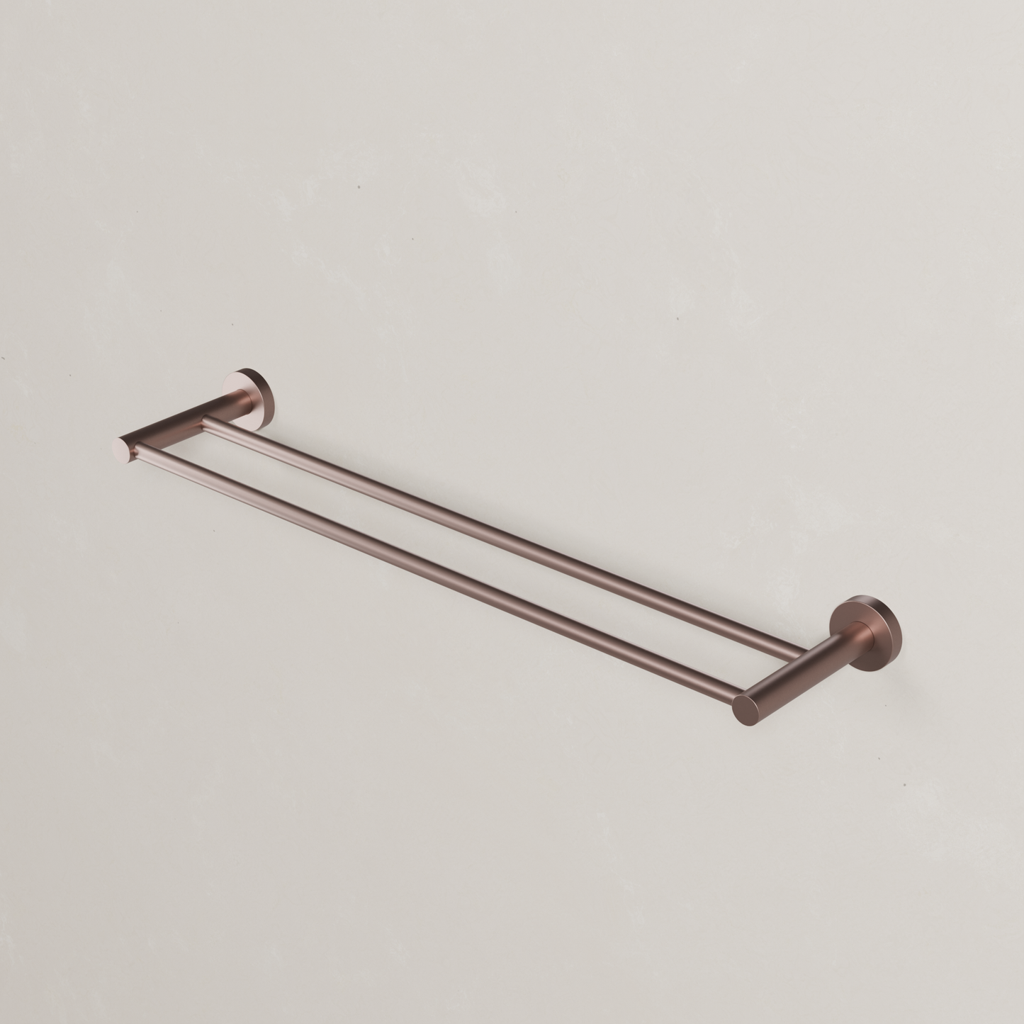 Ovia Milan 600mm Double Towel Rail in Champagne (2/5)