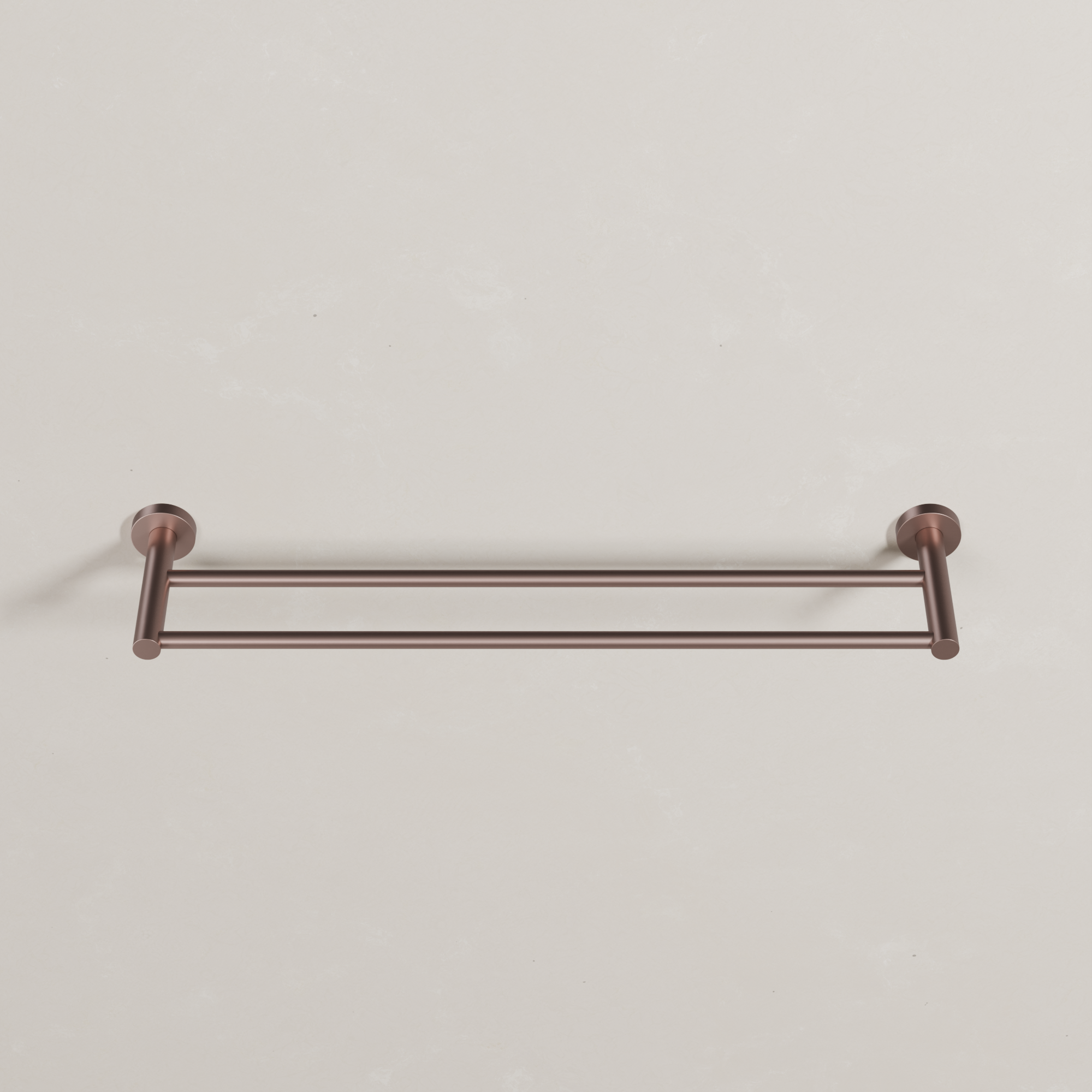 Ovia Milan 600mm Double Towel Rail in Champagne (3/5)