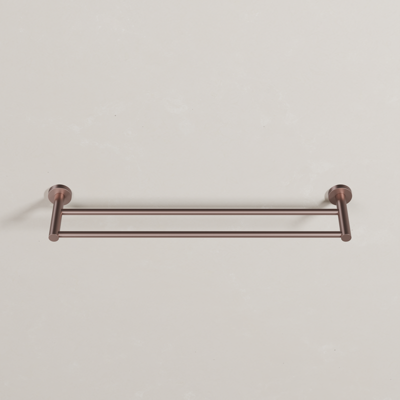 Ovia Milan 600mm Double Towel Rail in Champagne (3/5)