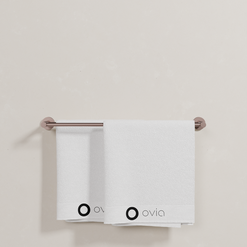 Ovia Milan 600mm Double Towel Rail in Champagne (5/5)