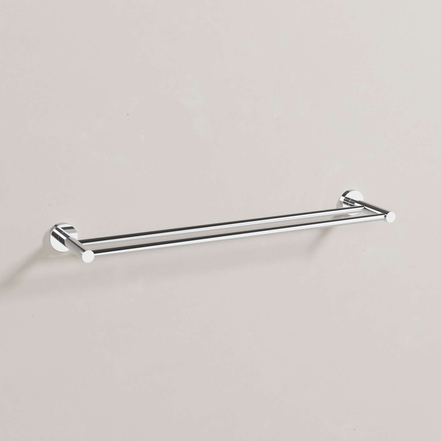Ovia Milan 600mm Double Towel Rail in Chrome (1/5)