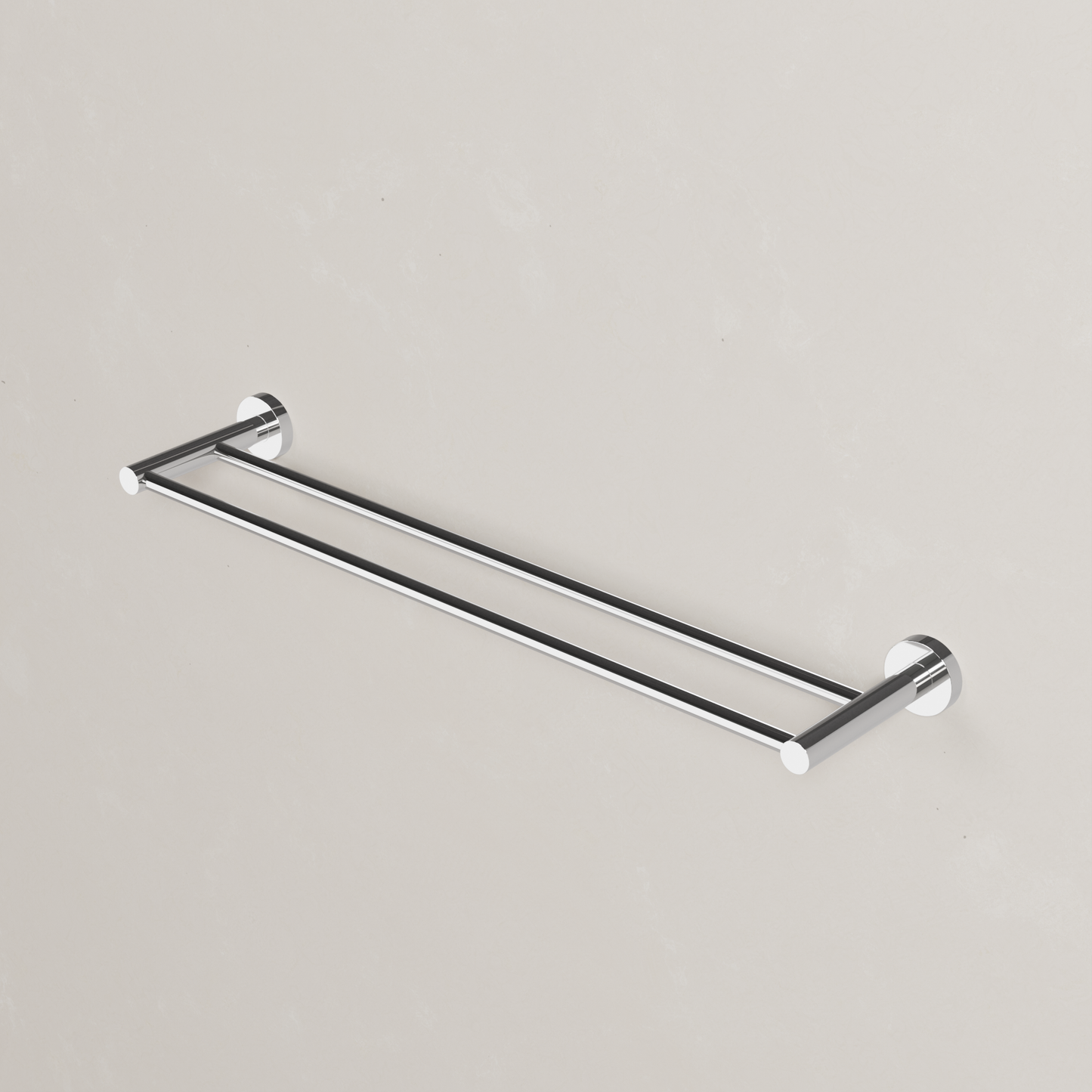 Ovia Milan 600mm Double Towel Rail in Chrome (2/5)