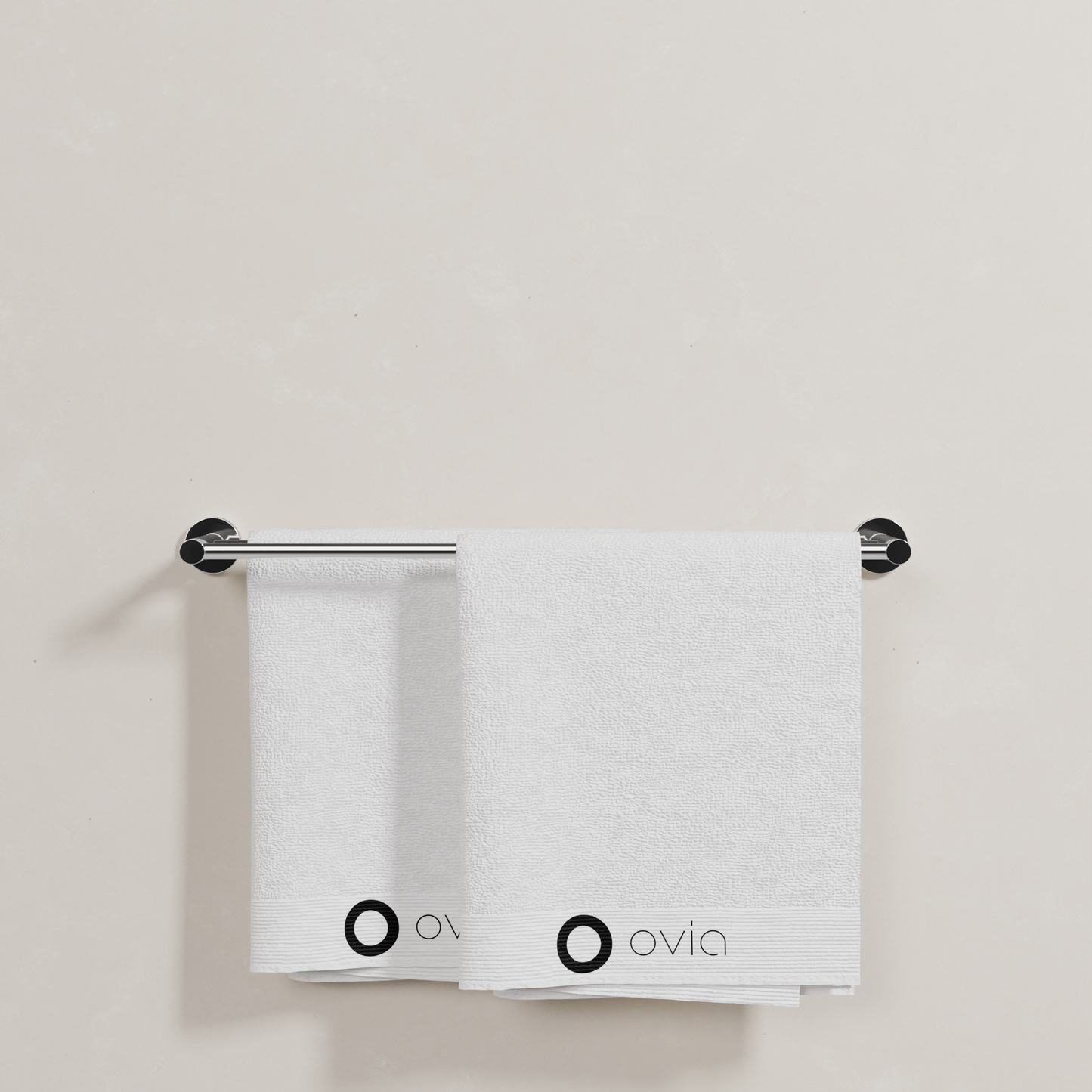 Ovia Milan 600mm Double Towel Rail in Chrome (5/5)