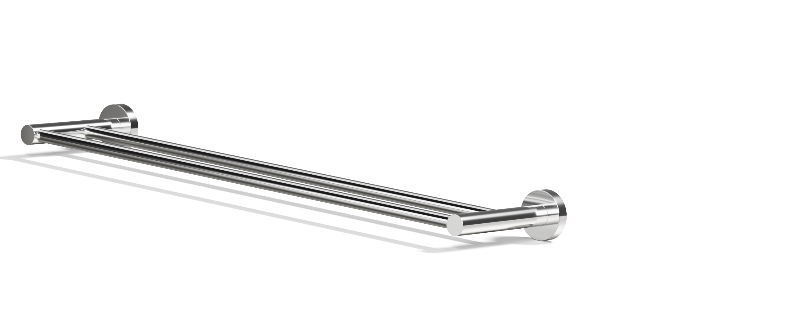 Ovia Milan 600 Double Towel Rail Chrome — detail